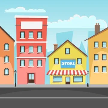 Cityscape Stock Illustration