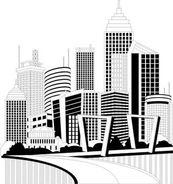 Cityscape Stock Illustration