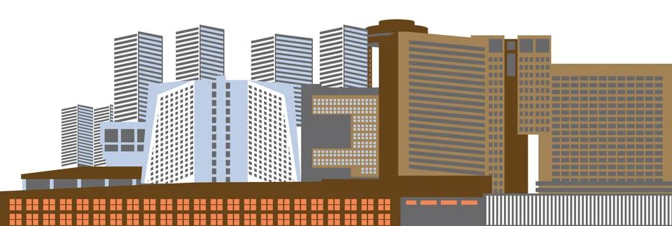 Cityscape Stock Illustration