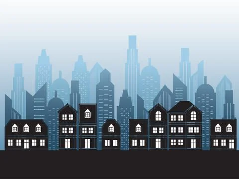 Cityscape Stock Illustration
