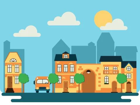 Cityscape Stock Illustration