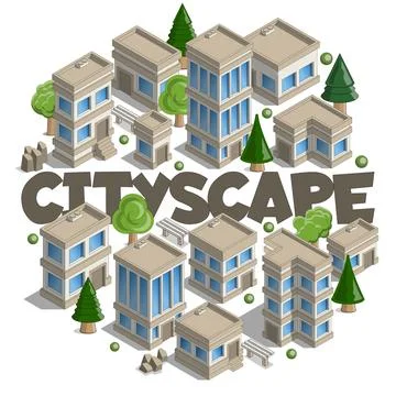 Cityscape. Stock Illustration