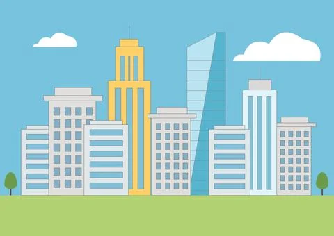 Cityscape Ilustración de archivo