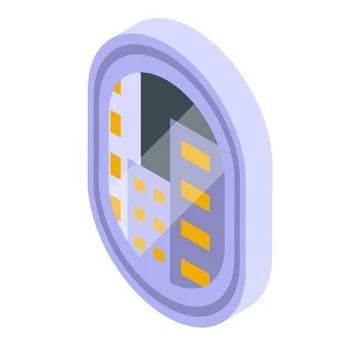 Cityscape inside a shield protecting buildings representing urban security Ilustración de archivo