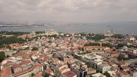 Cityscape of Istanbul Stock Footage 90564308