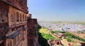 Cityscape of Jodhpur shot from the Mehrangarh Fort, Rajasthan, India HD Footage