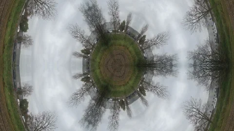 Cityscape With Kaleidoscopic Effect Stock Footage 90940295