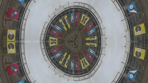 Cityscape With Kaleidoscopic Effect Stock Footage 90940514