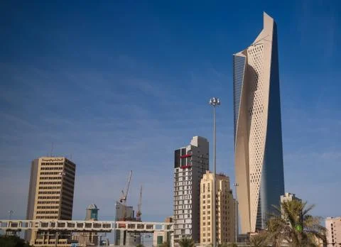 Cityscape of the Kuwait city under the sky, Kuwait Fotos de archivo