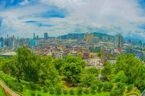 The cityscape of Macau Macau Stock Photos