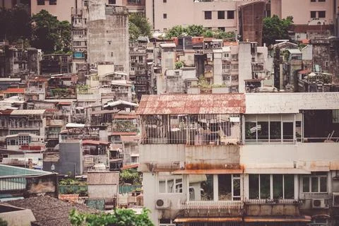 The cityscape of Macau Macau Stock Photos