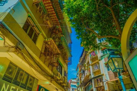The cityscape of Macau Macau Stock Photos