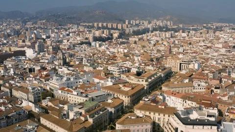 Cityscape of Malaga Video stock 125482431