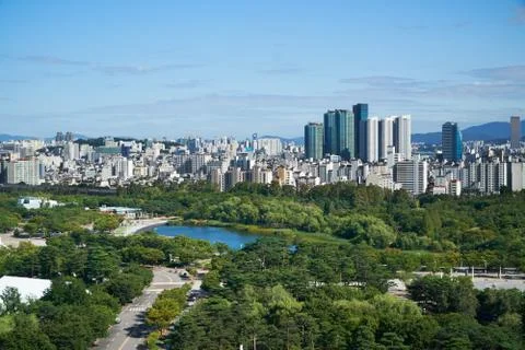CItyscape of Mapo-gu Stock Photos