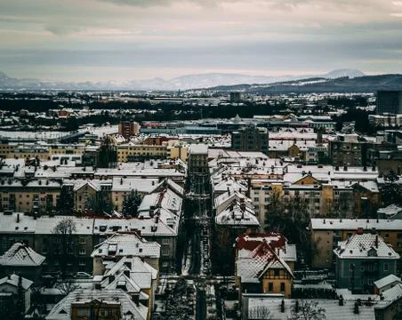 Cityscape of Maribor Stock Photos