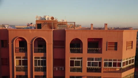 Cityscape With Marrakech’s Iconic Rooftops Video stock 300541763