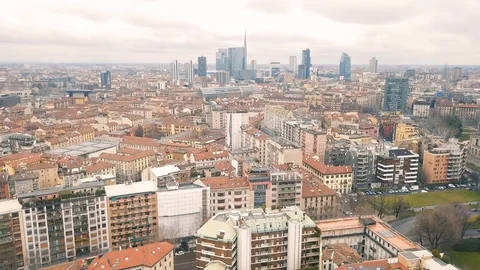 Cityscape of Milan Stock Footage 87658477