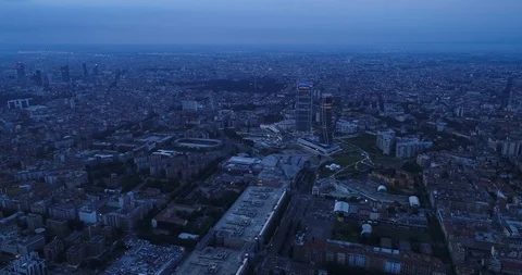Cityscape of Milan Stock Footage 91244562