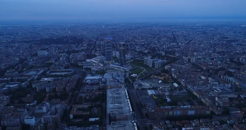 Cityscape of Milan Stock Footage 91244595