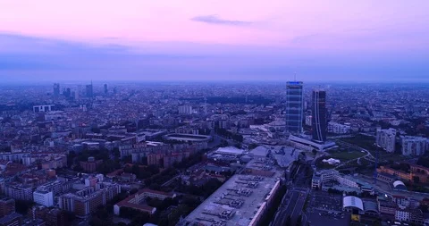 Cityscape of Milan Stock Footage 91244657