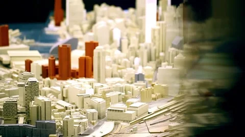 Cityscape model 01 Video stock 293956827