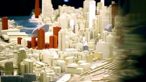 Cityscape model 02 Video stock 293956828