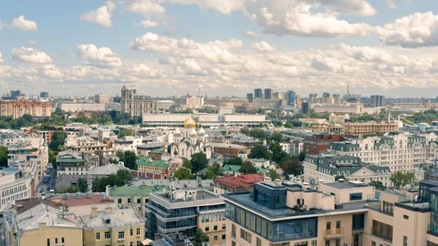 Cityscape of Moscow Stock Footage 112001684