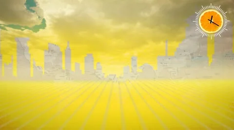 Cityscape motion graphics loop animation 스톡 동영상 12574569
