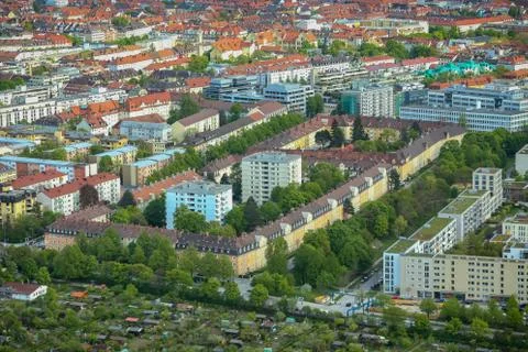 Cityscape of Munich Stock Photos