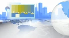 Cityscape n globes Slideshow Stock After Effects