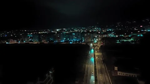 Cityscape at Night Stock Footage 281592351