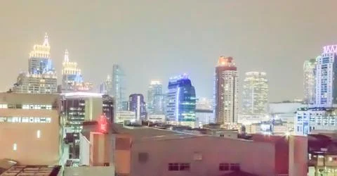 Cityscape at night Stock Photos