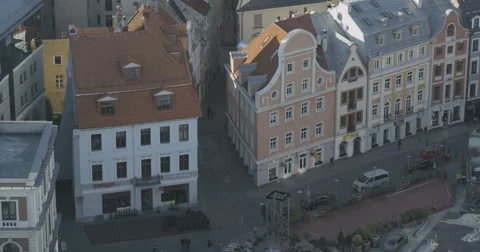 Cityscape of old town in Riga (unesco heritage site in Latvia). Stock Footage 47269359
