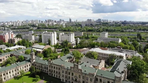 Cityscape Old University Stock Footage 130875656