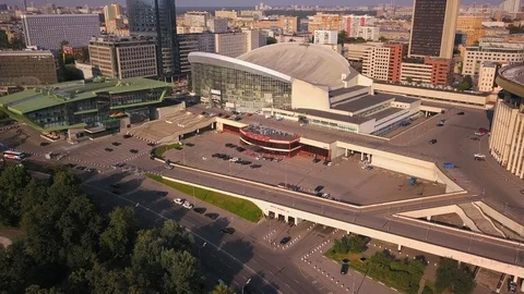 Cityscape of Olympic Pool Video stock 92245246