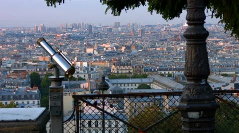 Cityscape of Paris Stock Footage 40069544