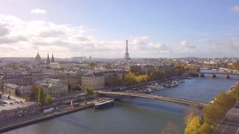 Cityscape of Paris Stock Footage 82381304