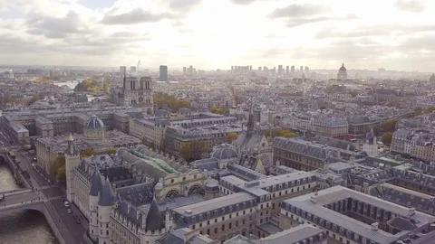 Cityscape of Paris Stock Footage 82396172