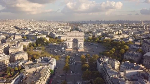 Cityscape of Paris Stock Footage 82494431