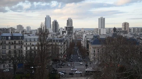 Cityscape of Paris Stock Footage 99516401