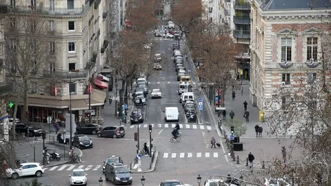 Cityscape of Paris Stock Footage 99516798