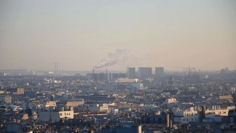 Cityscape of Paris Stock Footage 100590935