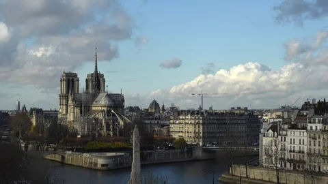 Cityscape of Paris Stock Footage 100689232