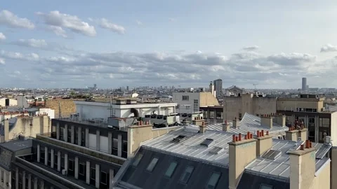 Cityscape in Paris 스톡 동영상 346501106