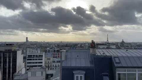Cityscape in Paris Stock Footage 347413469