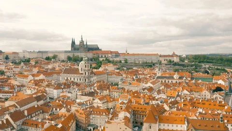 Cityscape of Prague Stock Footage 108497515