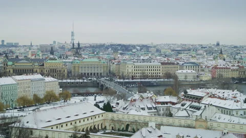 Cityscape of Prague Stock Footage 217367963
