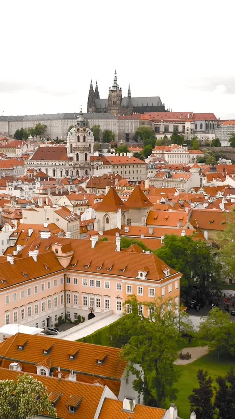 Cityscape of Prague Stock Footage 295518690
