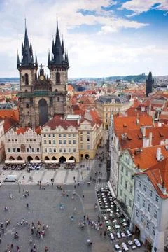 Cityscape of Prague Stock Photos