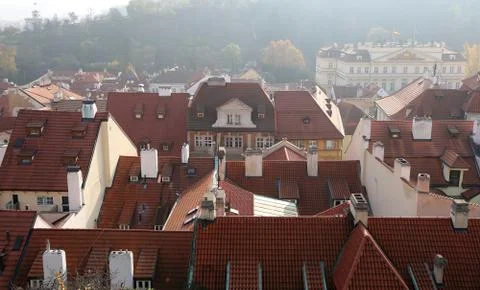 Cityscape of Prague Stock Photos